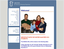 Tablet Screenshot of abodehomestay.com